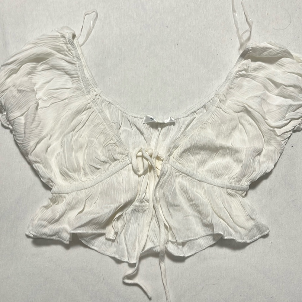 White crop top